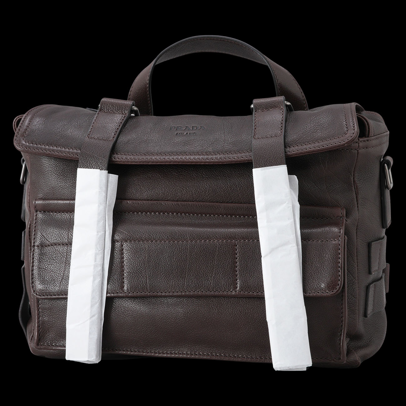 PRADA(USED)프라다 버팔로 가죽 메신저백