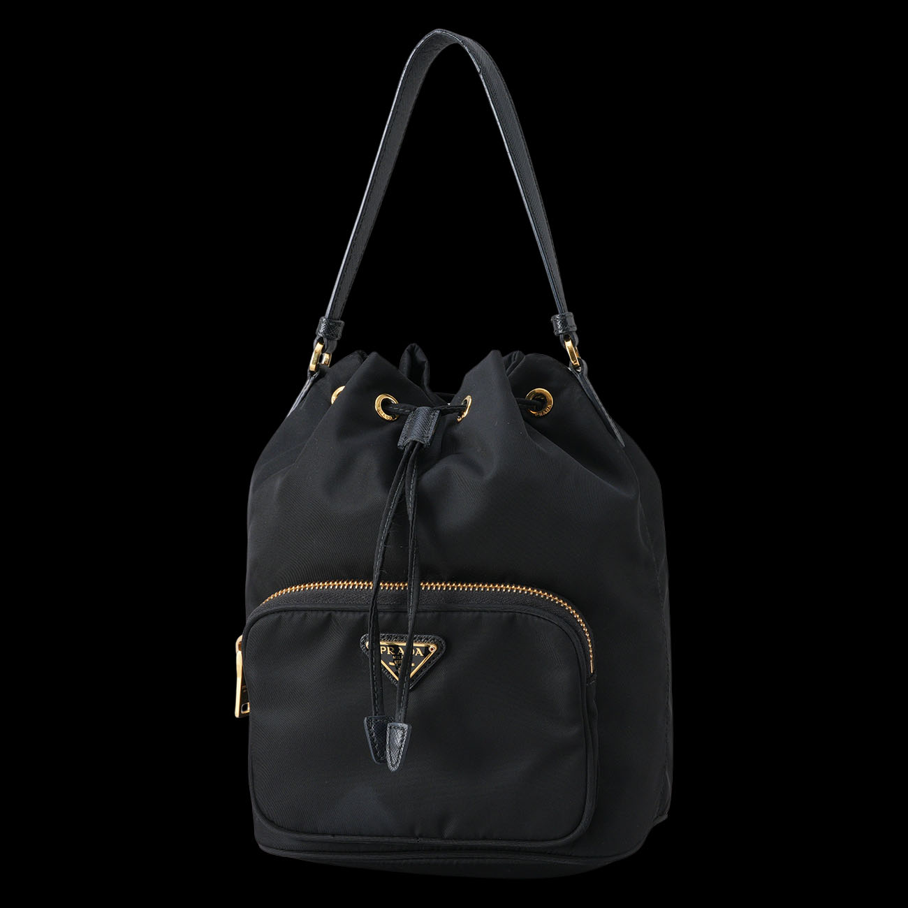 PRADA(USED)프라다 1BH038 리나일론 버킷백