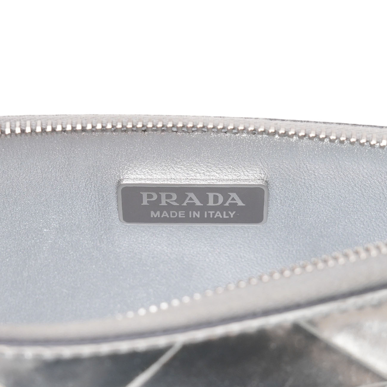 PRADA(USED)프라다 1BC155 메탈릭 미니 레더백