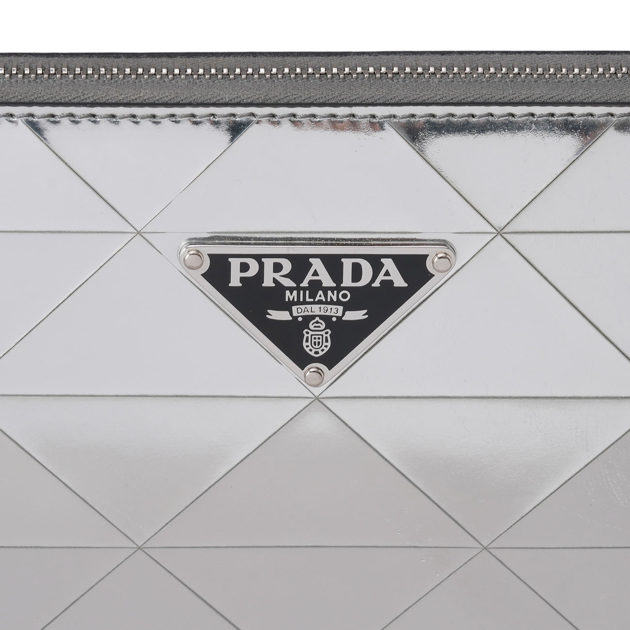 PRADA(USED)프라다 1BC155 메탈릭 미니 레더백