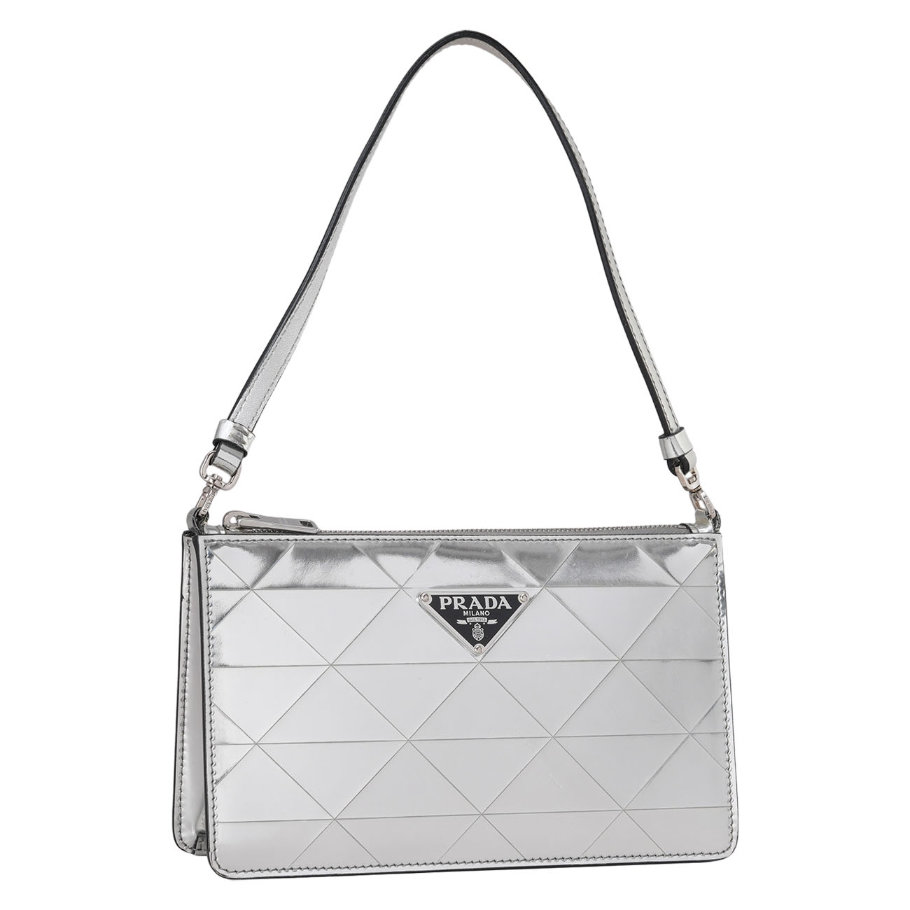 PRADA(USED)프라다 1BC155 메탈릭 미니 레더백