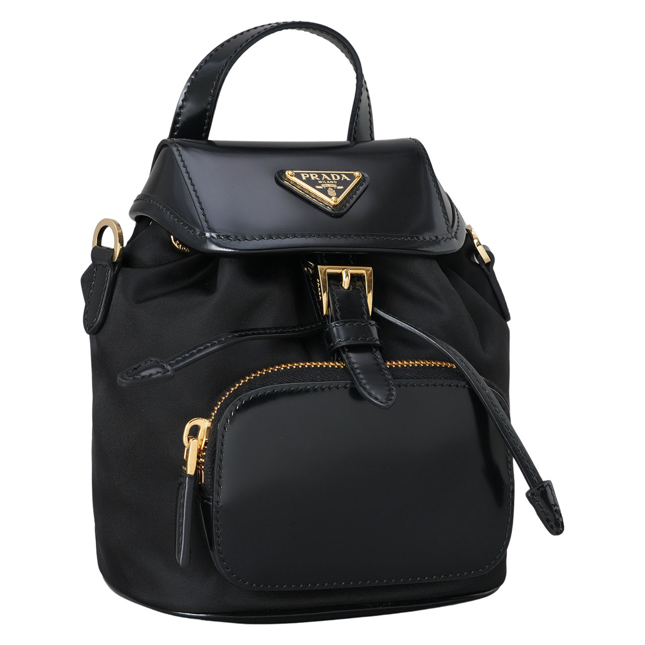 PRADA(USED)프라다 1BZ075 리나일론 브러시드 레더 백팩