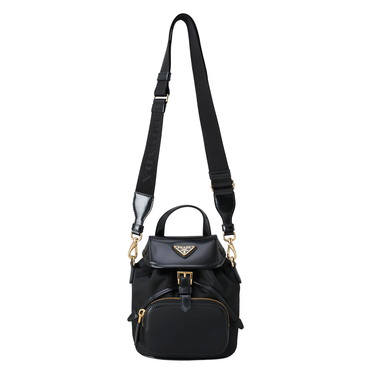 PRADA(USED)프라다 1BZ075 리나일론 브러시드 레더 백팩