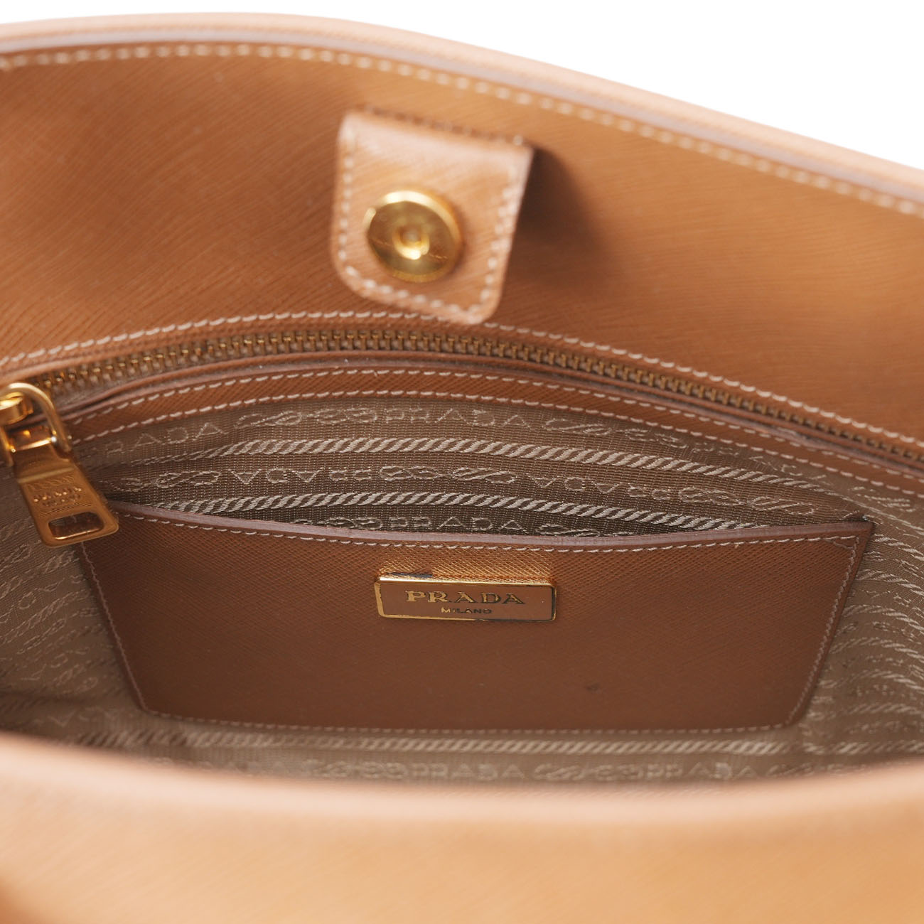 PRADA(USED)프라다 BN2558 사피아노 탑핸들 숄더백