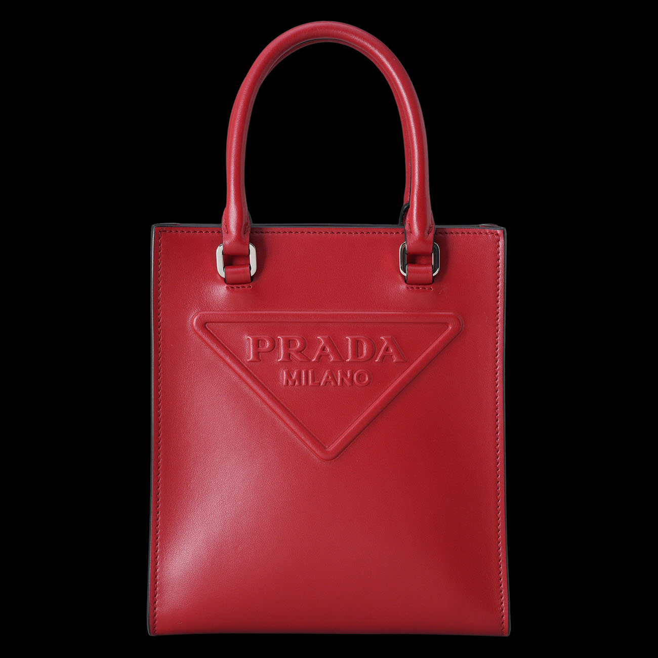 PRADA(USED)프라다 1BA333 트라이앵글 미니 토트겸 숄더백