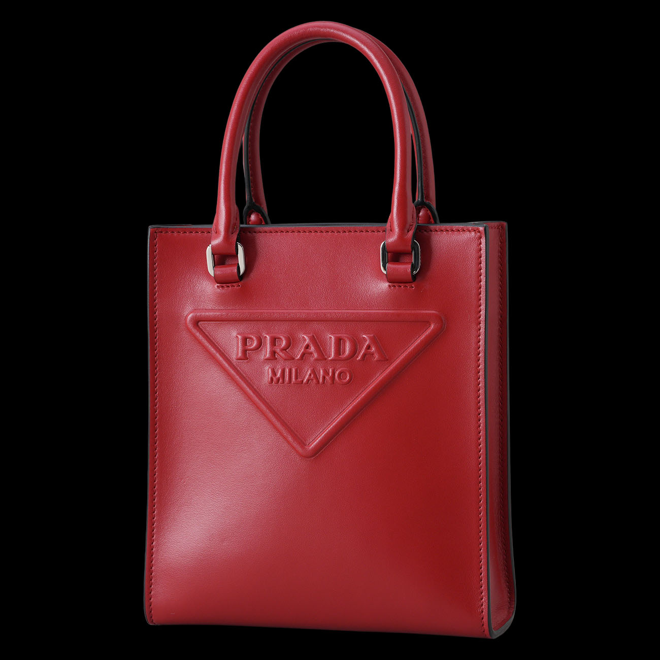 PRADA(USED)프라다 1BA333 트라이앵글 미니 토트겸 숄더백