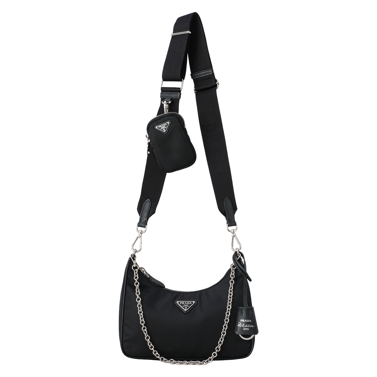 PRADA(USED)프라다 1BH204 리나일론 테수토 호보