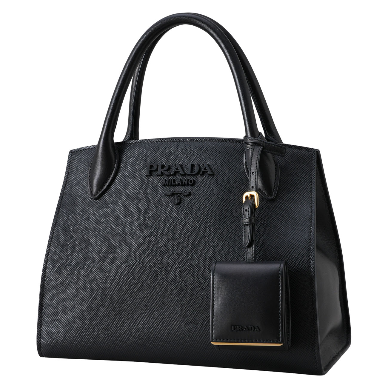 PRADA(USED)프라다 1BA156 사피아노 모노그롬 토트겸 숄더백