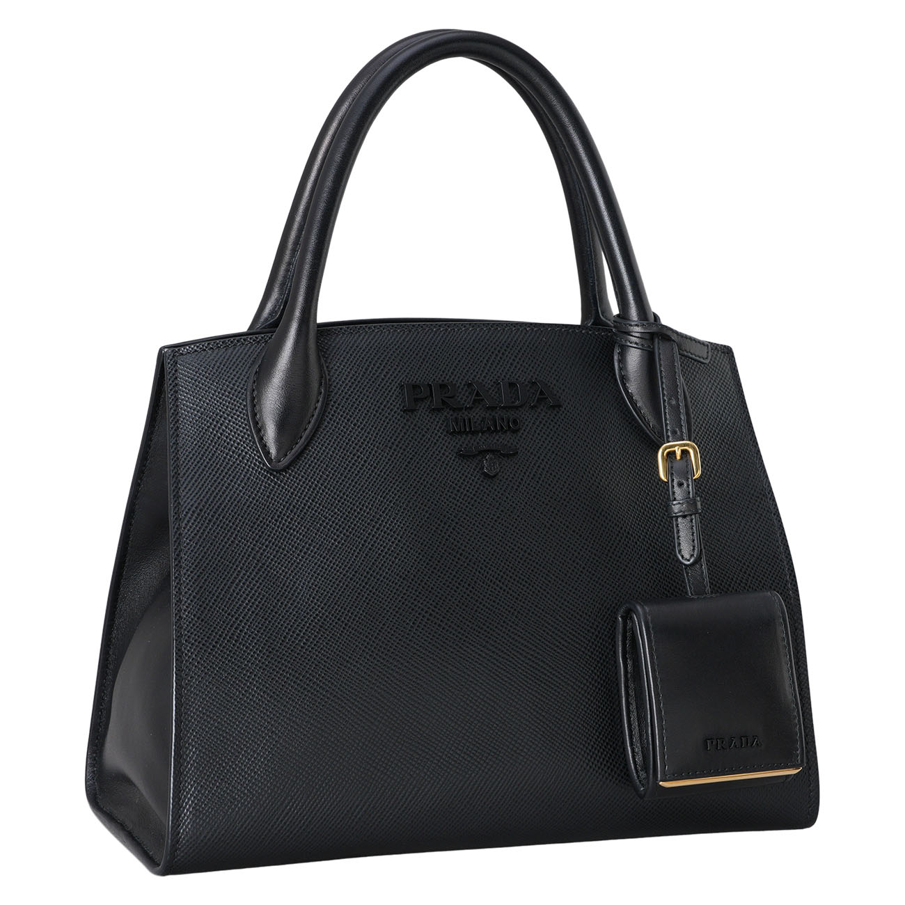 PRADA(USED)프라다 1BA156 사피아노 모노그롬 토트겸 숄더백