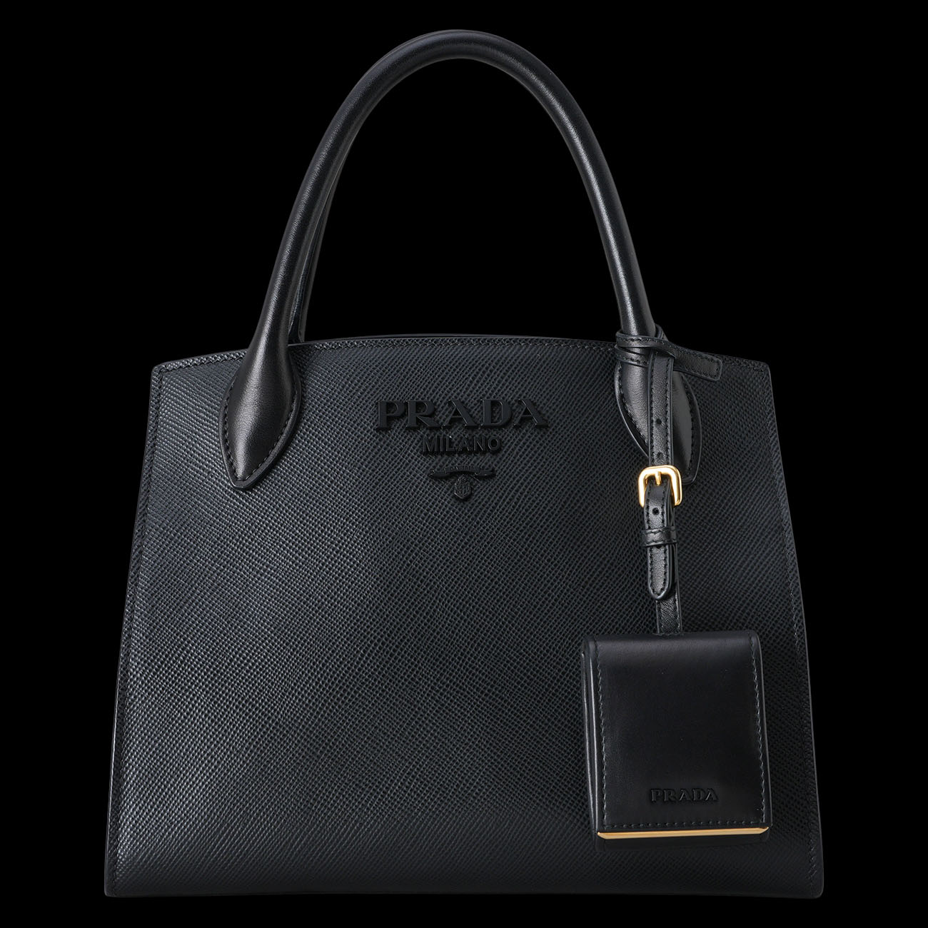 PRADA(USED)프라다 1BA156 사피아노 모노그롬 토트겸 숄더백
