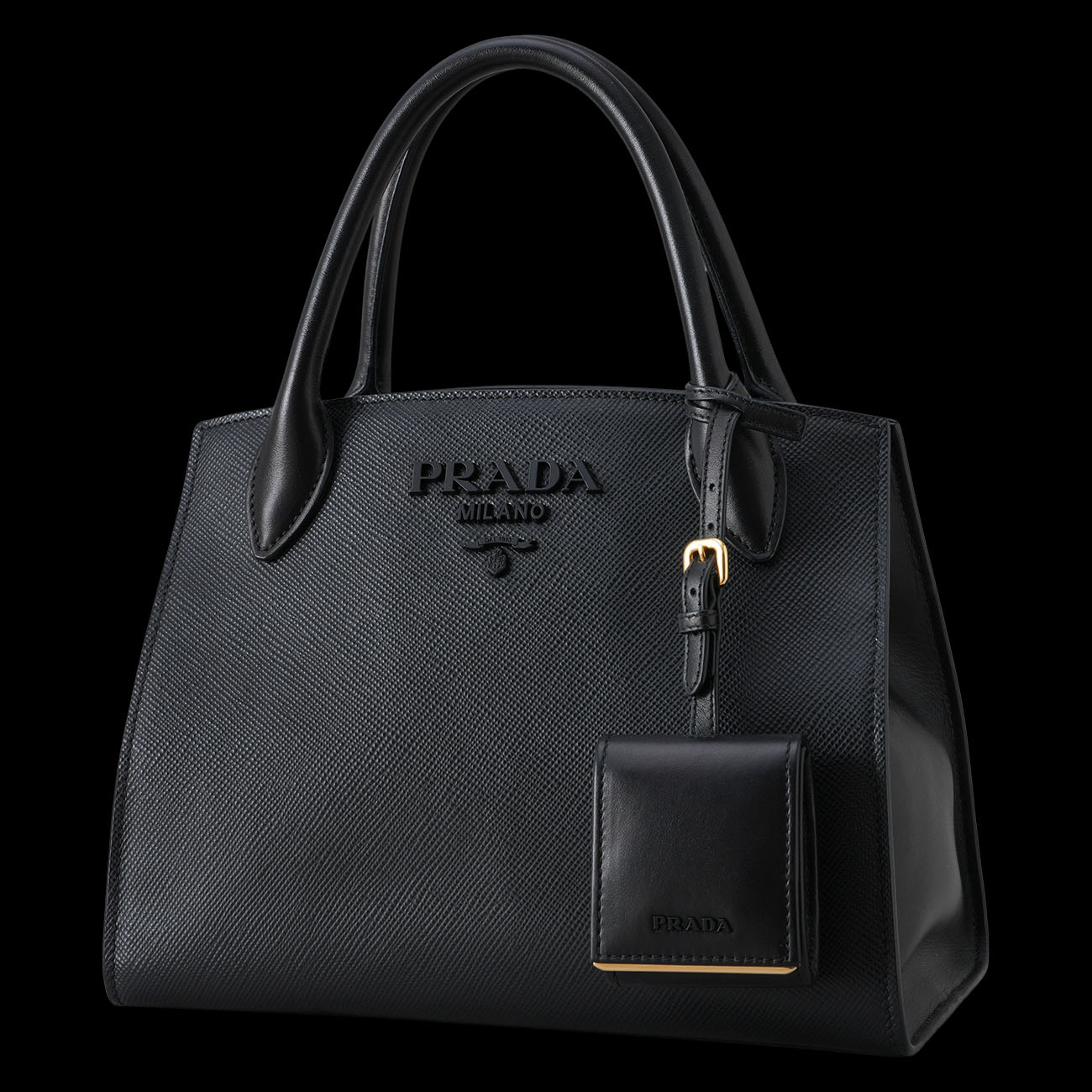 PRADA(USED)프라다 1BA156 사피아노 모노그롬 토트겸 숄더백
