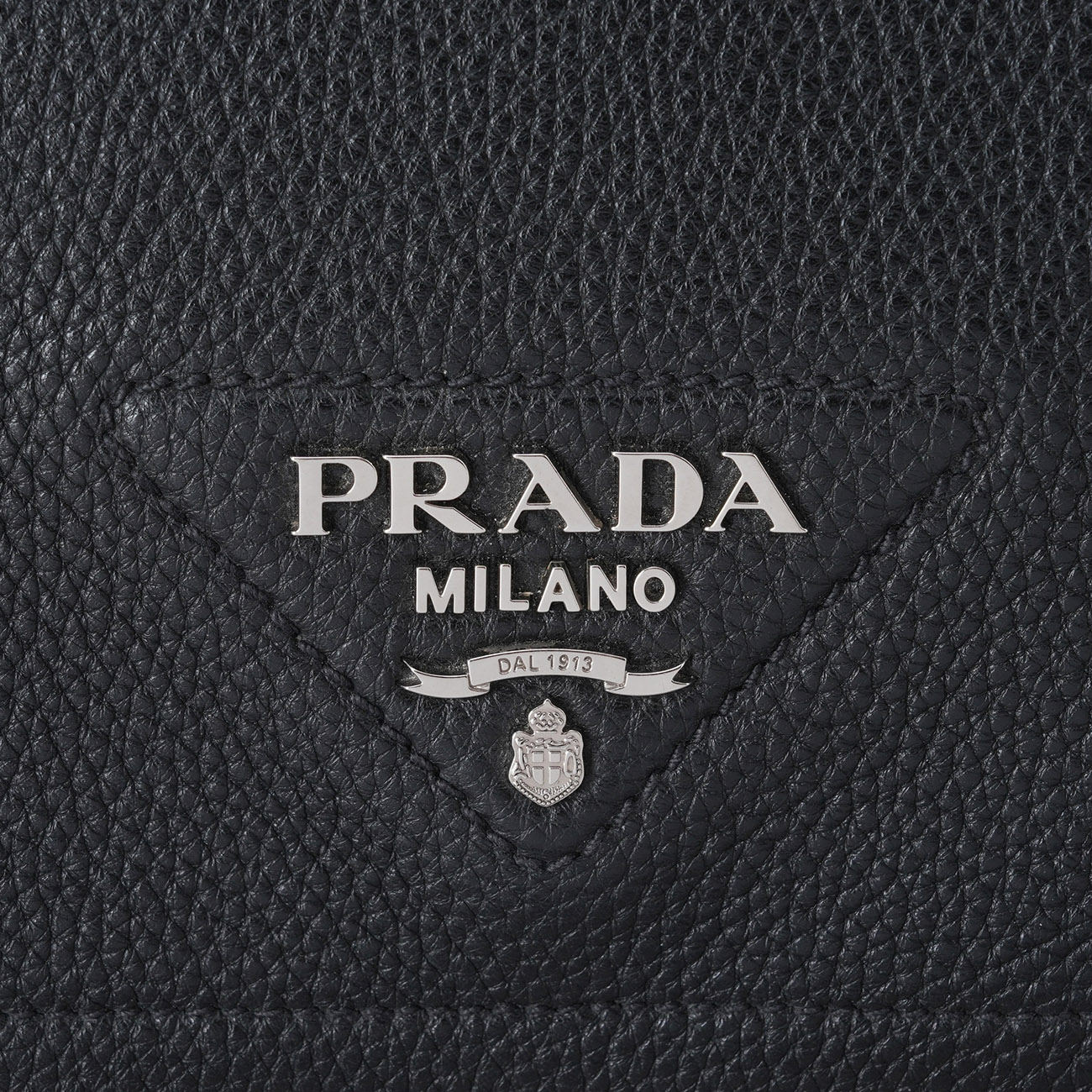PRADA(USED)프라다 1BD314 비텔로 트라이앵글 로고 플랩 숄더백