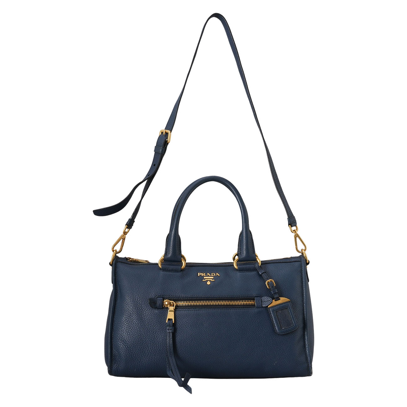 PRADA(USED)프라다 카프스킨 토트 겸 숄더백