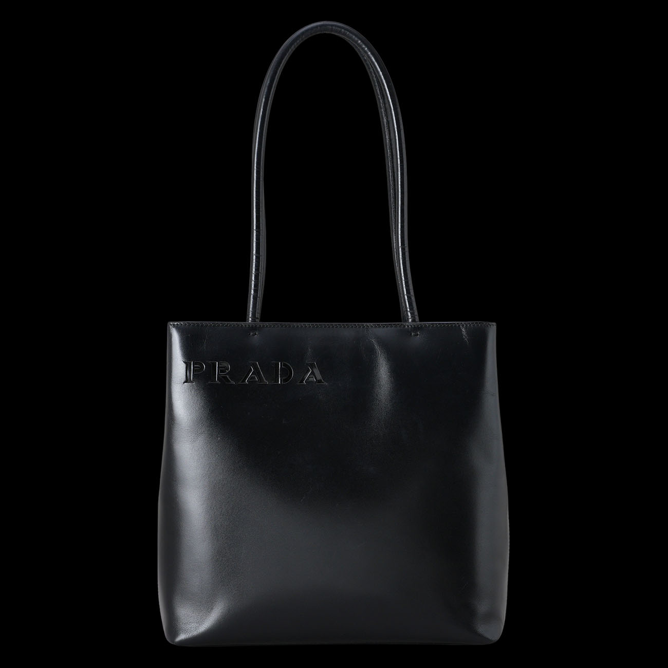 PRADA(USED)프라다 B10900 레더 토트백