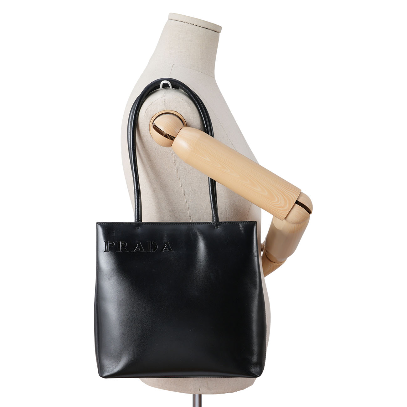PRADA(USED)프라다 B10900 레더 토트백