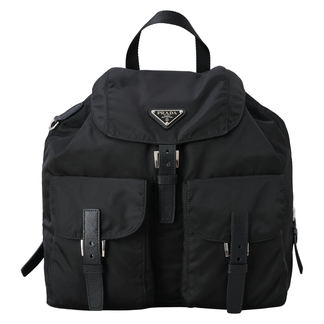 PRADA(USED)프라다 1BZ811 리나일론 투포켓 백팩 미듐