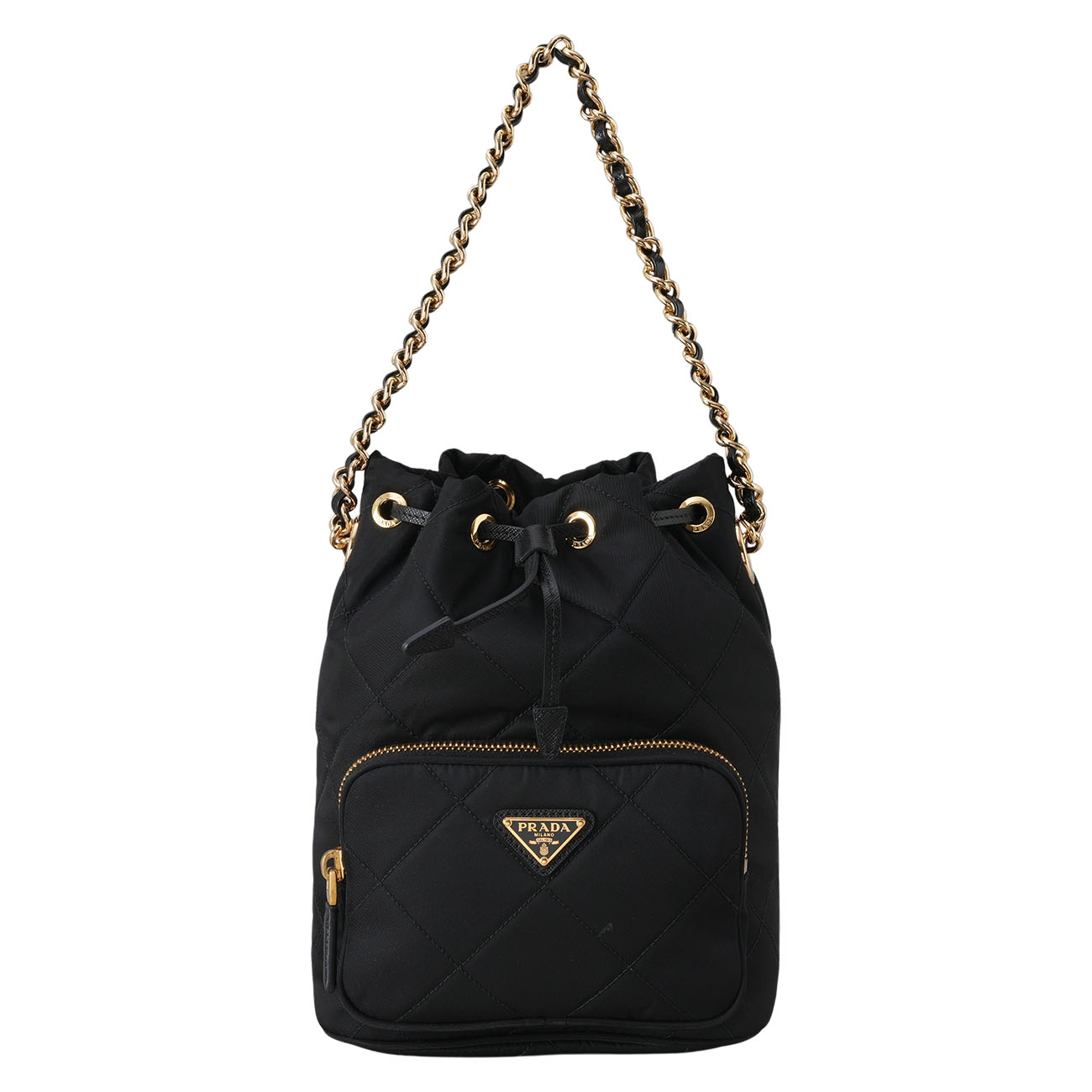 PRADA(USED)프라다 리나일론 퀼팅 버킷백