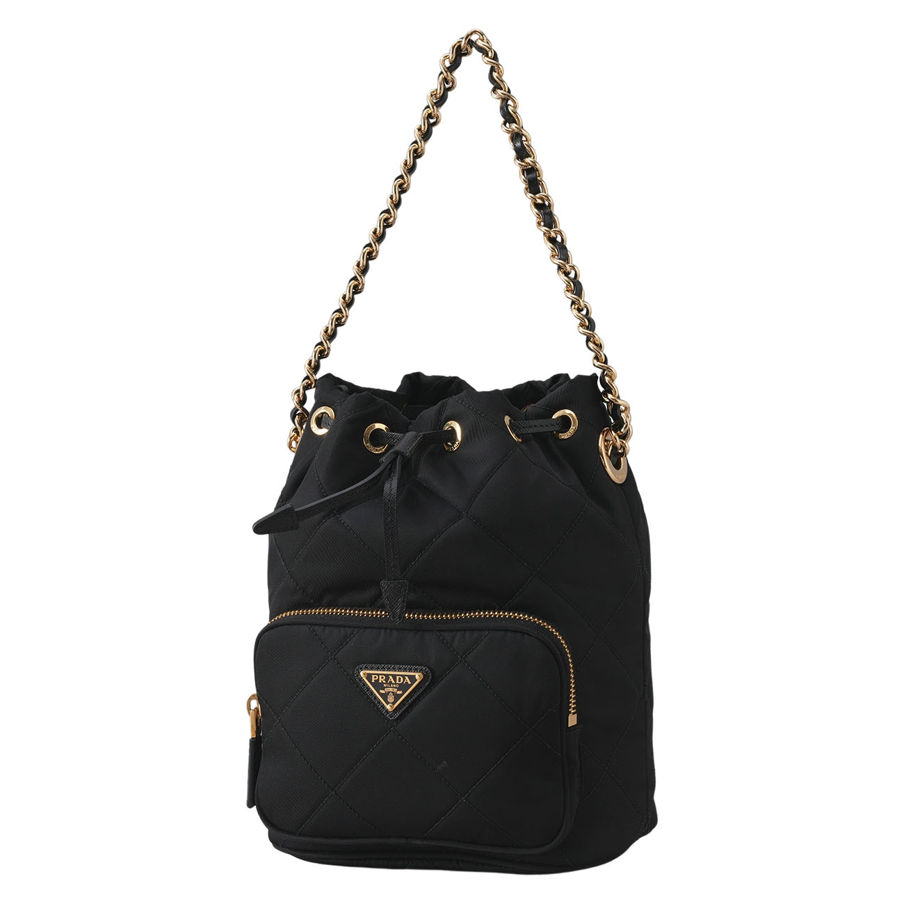 PRADA(USED)프라다 리나일론 퀼팅 버킷백