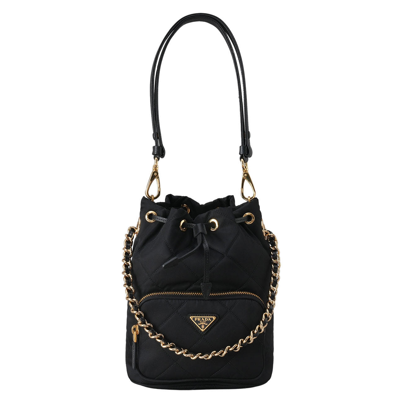 PRADA(USED)프라다 리나일론 퀼팅 버킷백