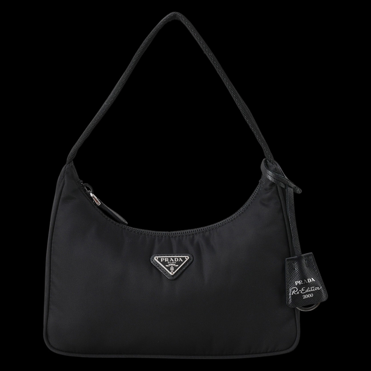 PRADA(USED)프라다 리나일론 호보백 블랙