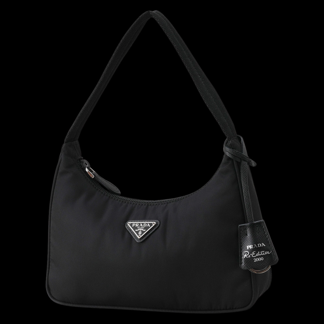 PRADA(USED)프라다 리나일론 호보백 블랙