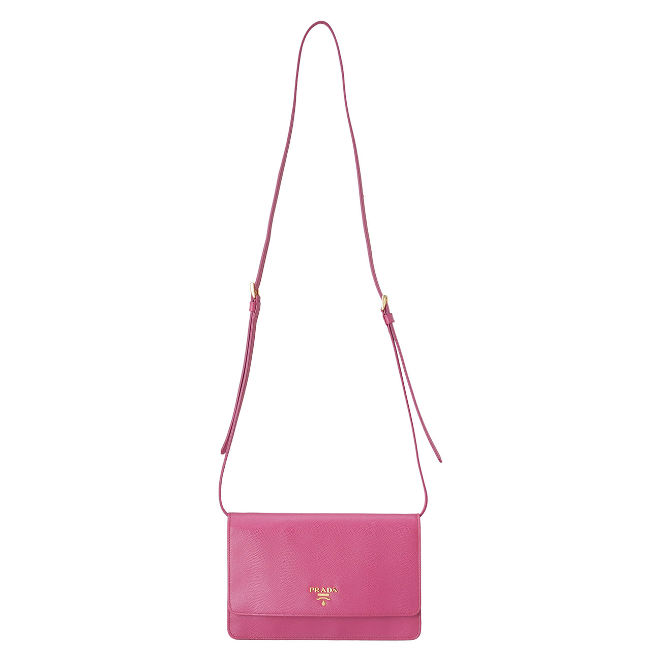 PRADA(USED)프라다 1M1361 사피아노 월릿 크로스백
