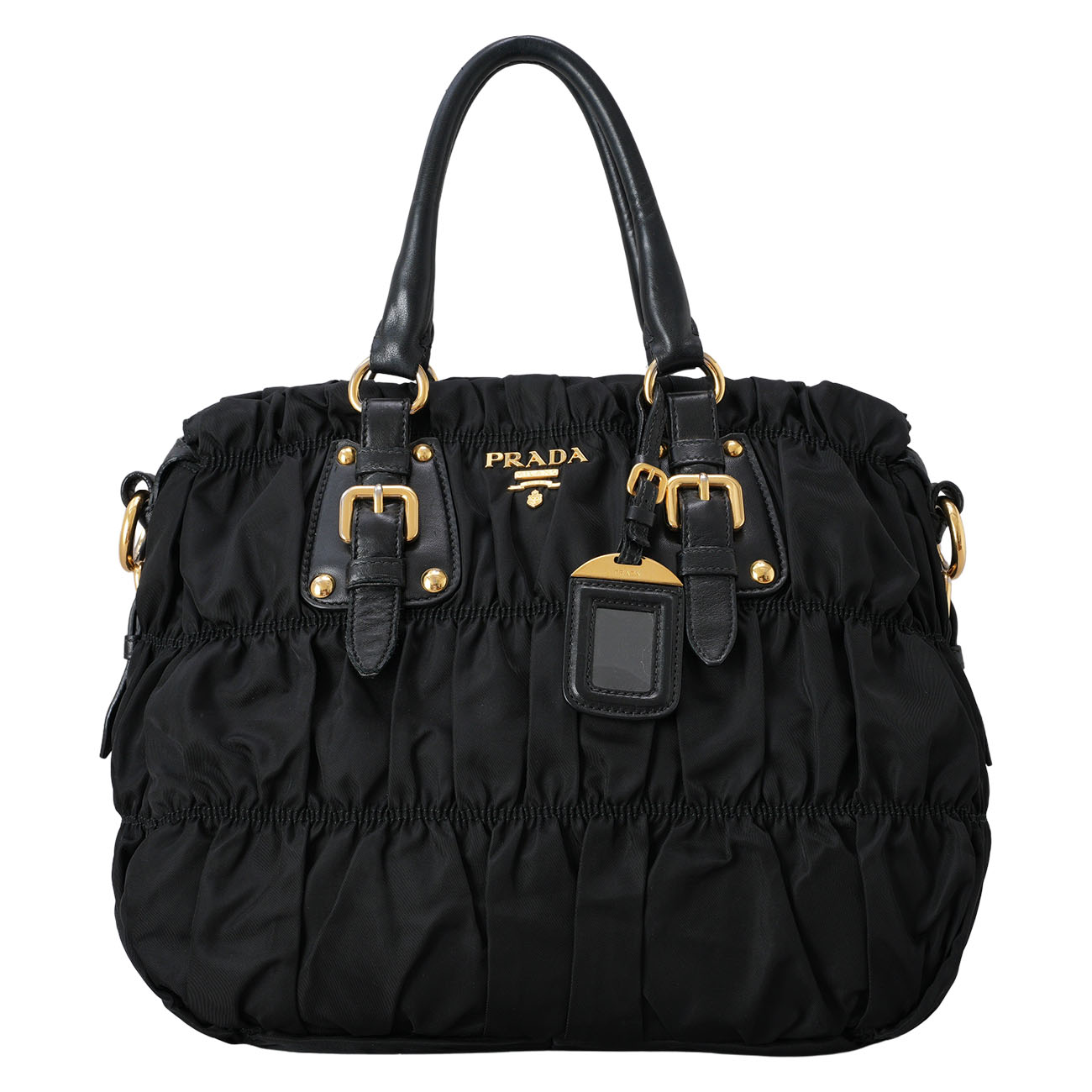 PRADA(USED)프라다 BN1336 고프레 숄더백 블랙