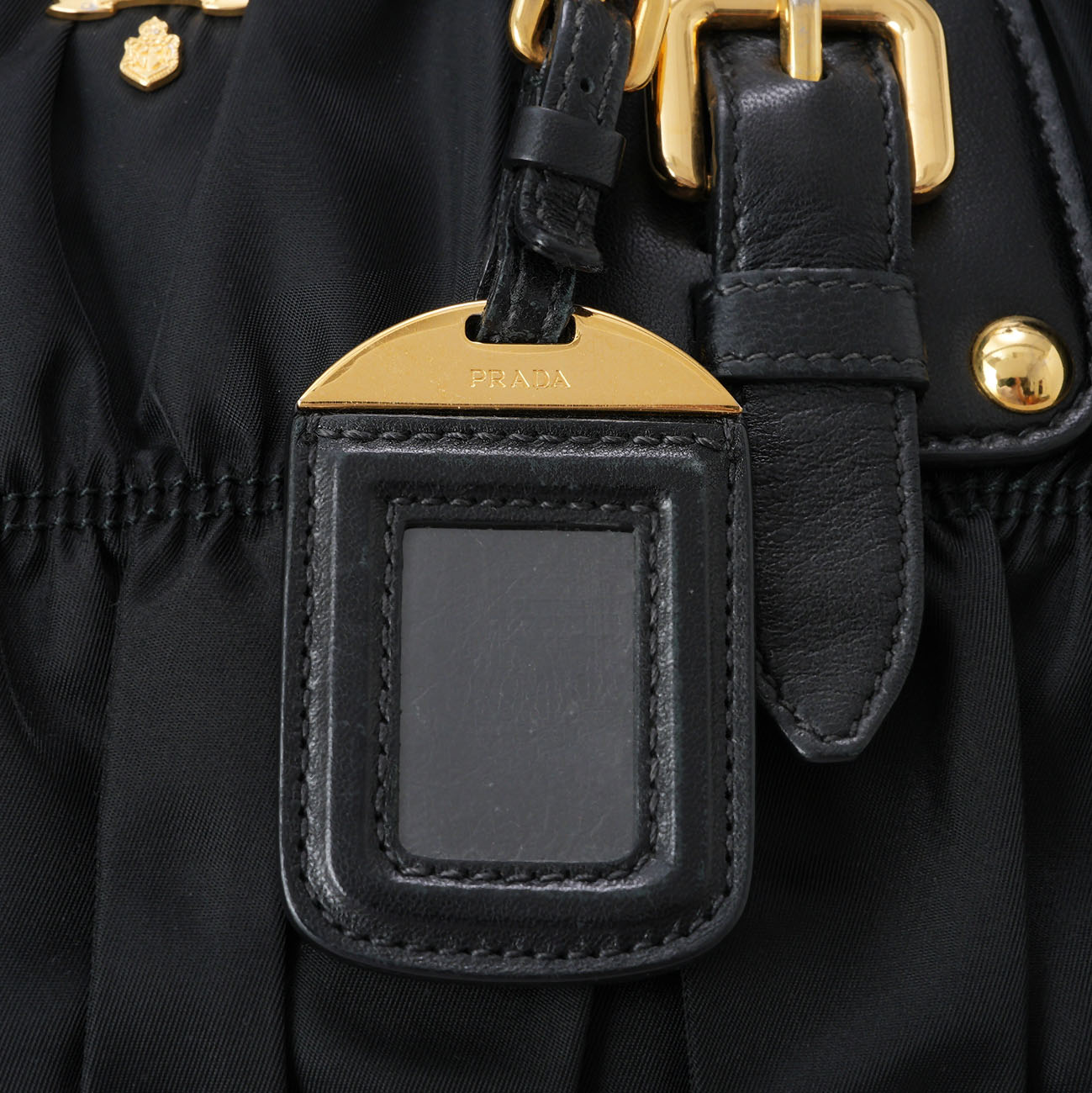 PRADA(USED)프라다 BN1336 고프레 숄더백 블랙