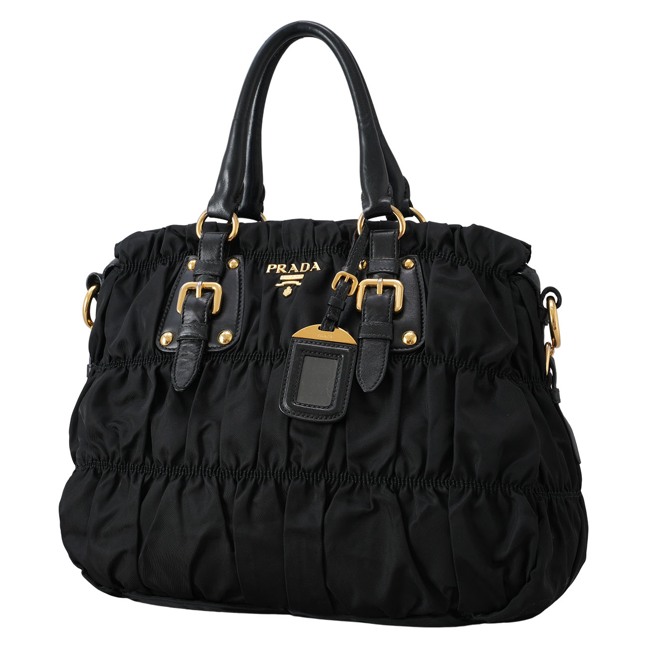 PRADA(USED)프라다 BN1336 고프레 숄더백 블랙