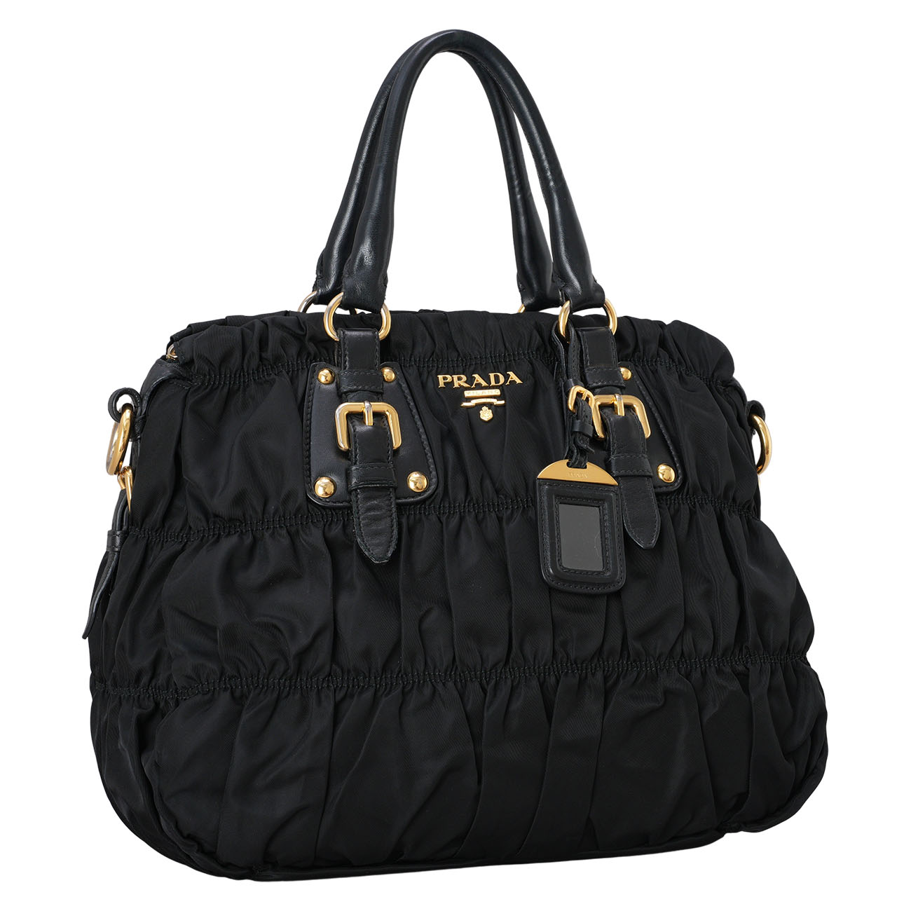 PRADA(USED)프라다 BN1336 고프레 숄더백 블랙