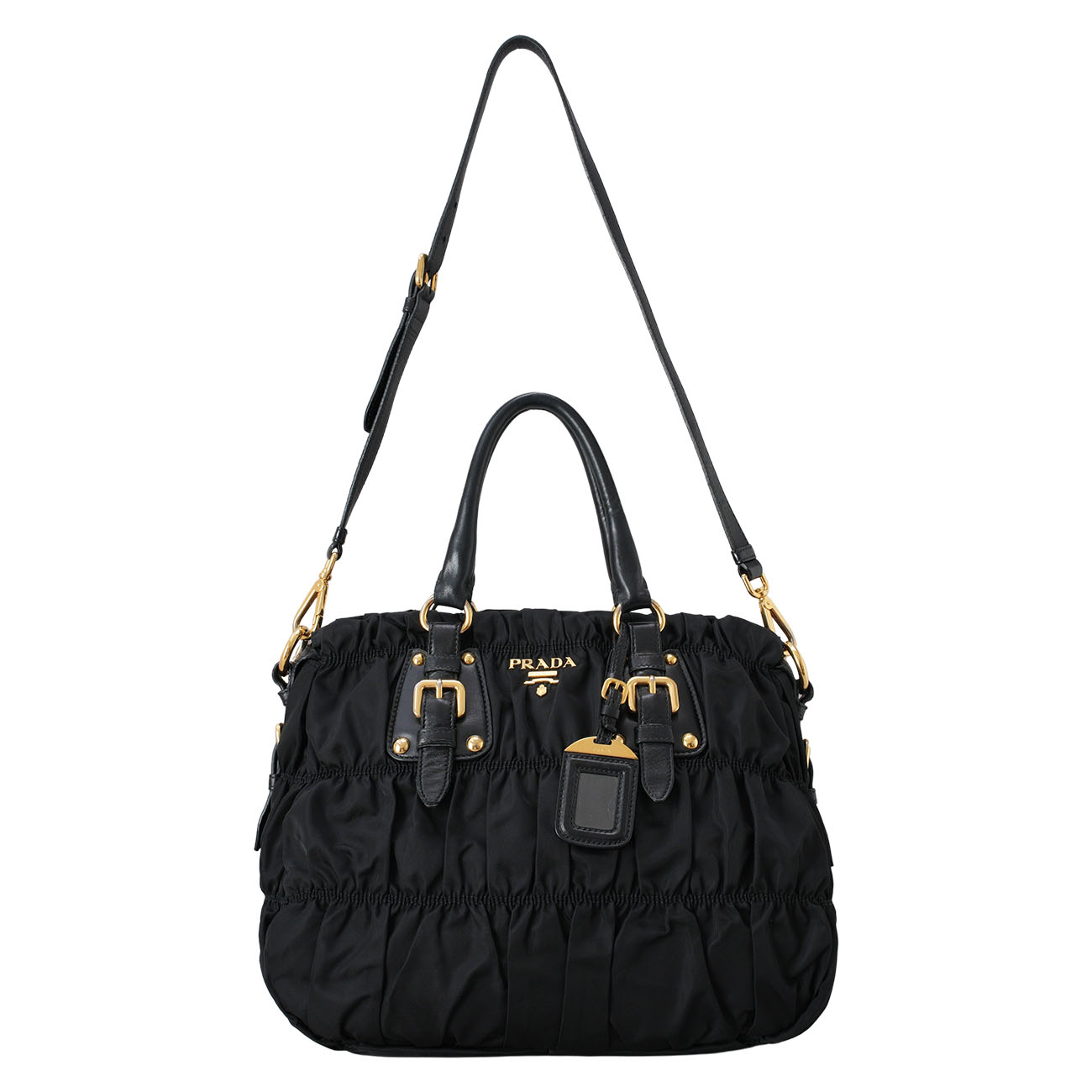 PRADA(USED)프라다 BN1336 고프레 숄더백 블랙
