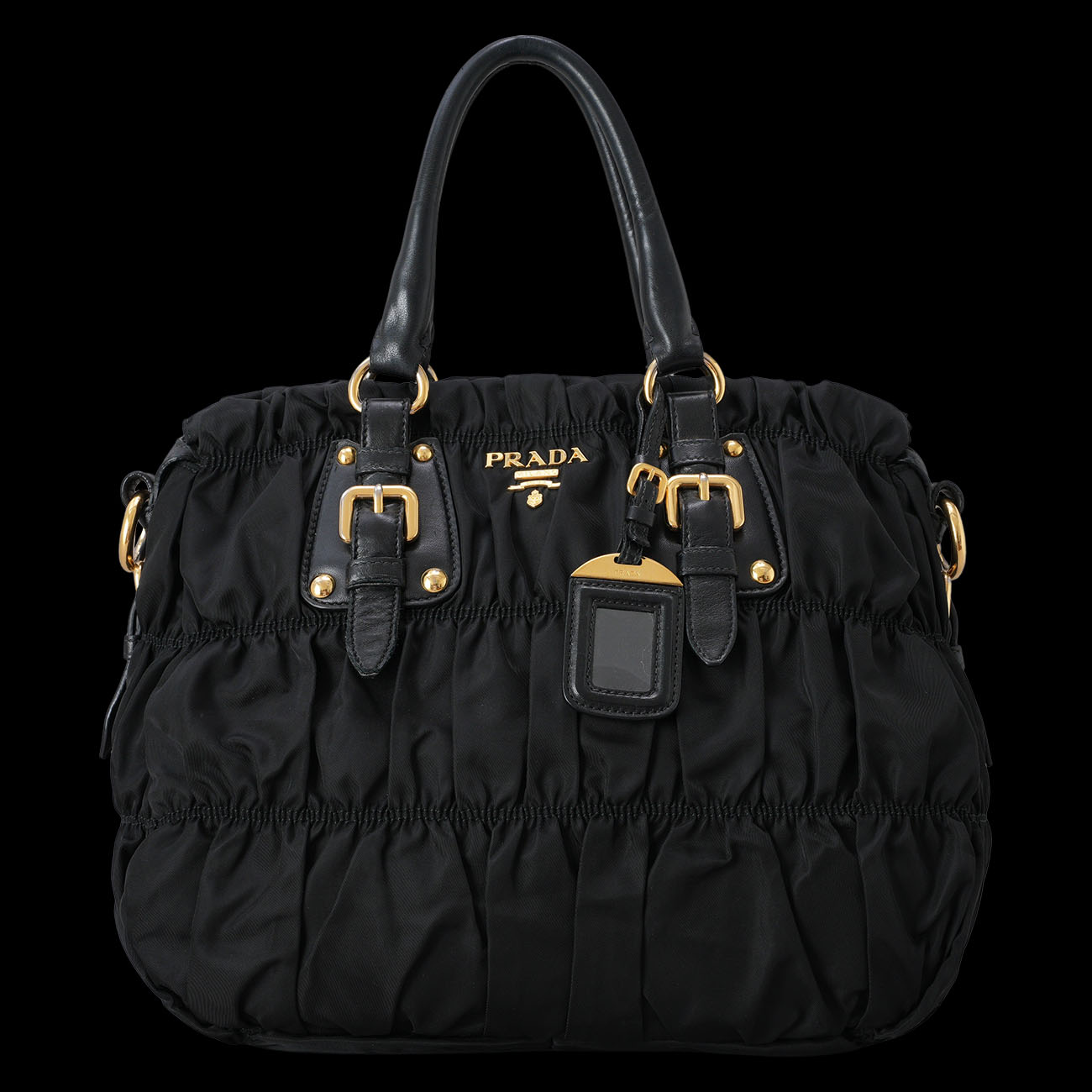 PRADA(USED)프라다 BN1336 고프레 숄더백 블랙