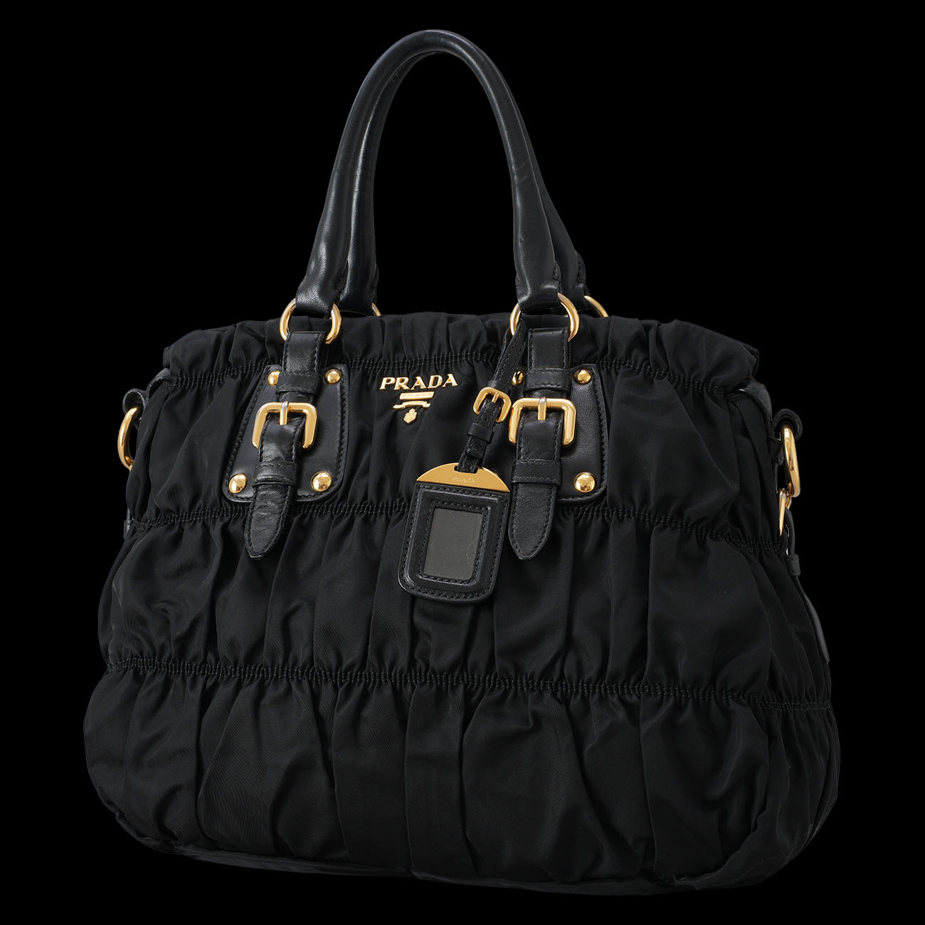 PRADA(USED)프라다 BN1336 고프레 숄더백 블랙