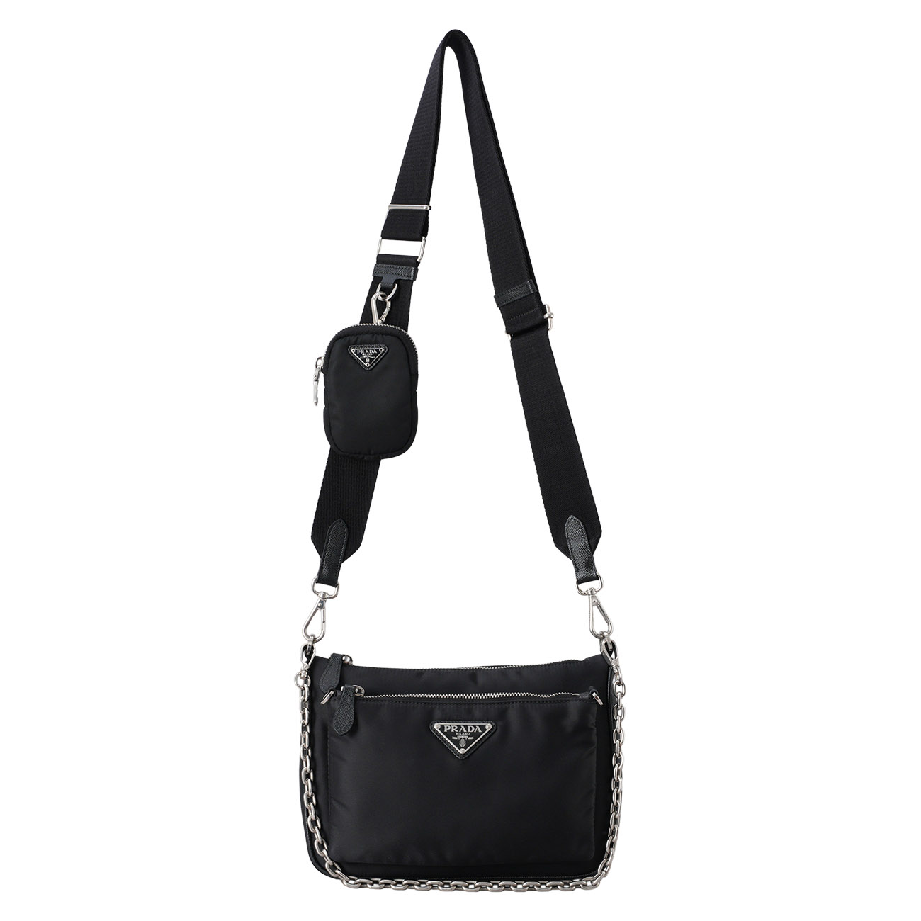 PRADA(USED)프라다 1BH168 리나일론 숄더백