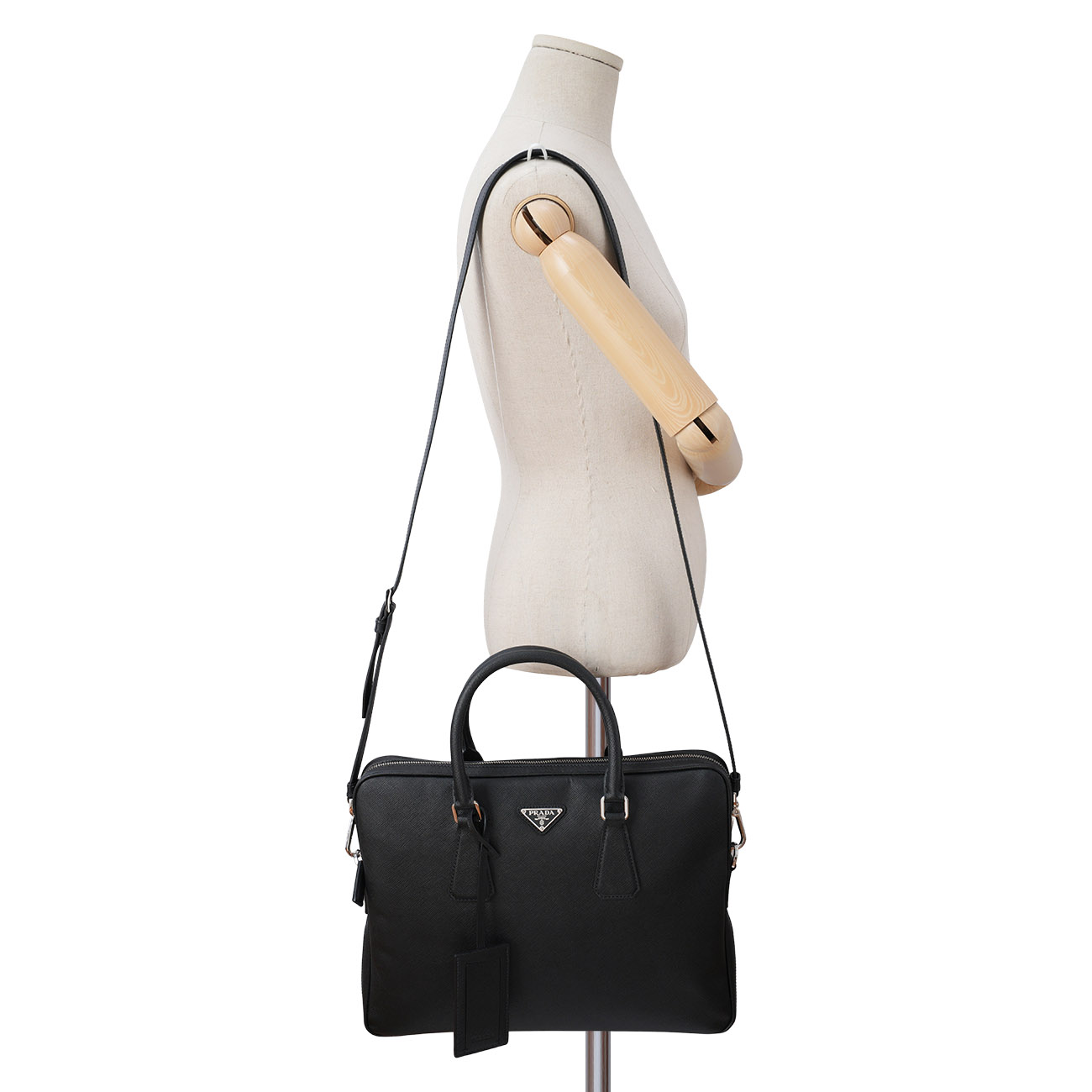 PRADA(USED)프라다 2VE368 사피아노 브리프케이스
