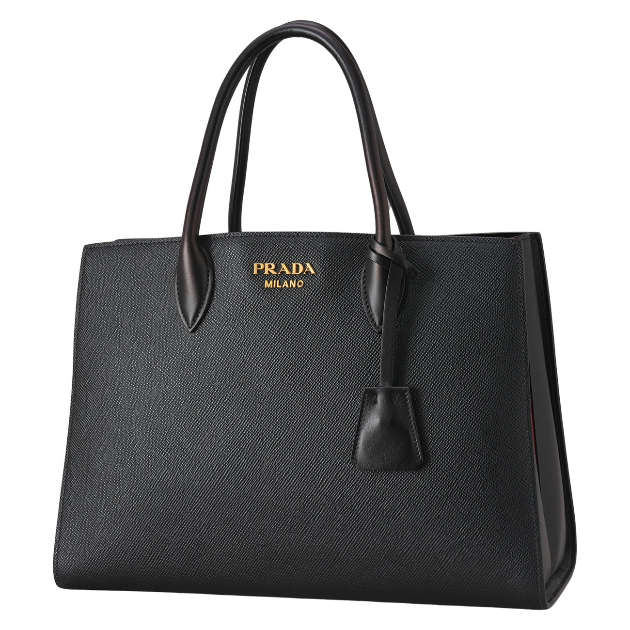 PRADA(USED)프라다 1BA153 사피아노 비블리오 토트 겸 숄더백