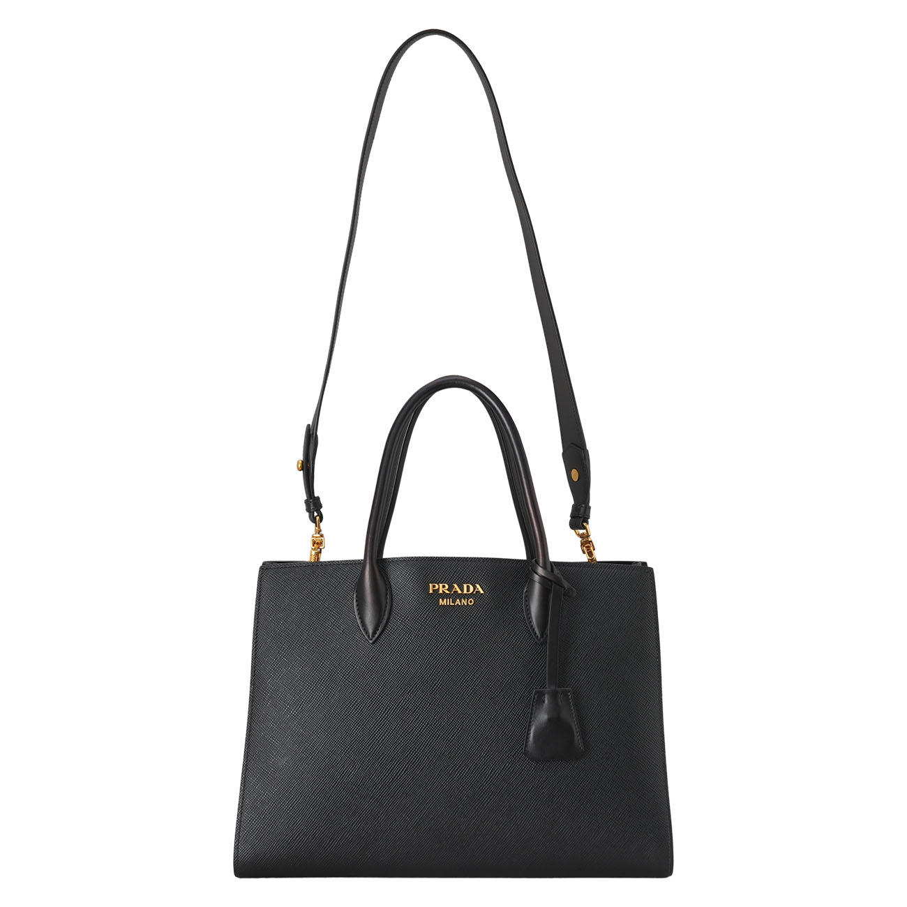 PRADA(USED)프라다 1BA153 사피아노 비블리오 토트 겸 숄더백