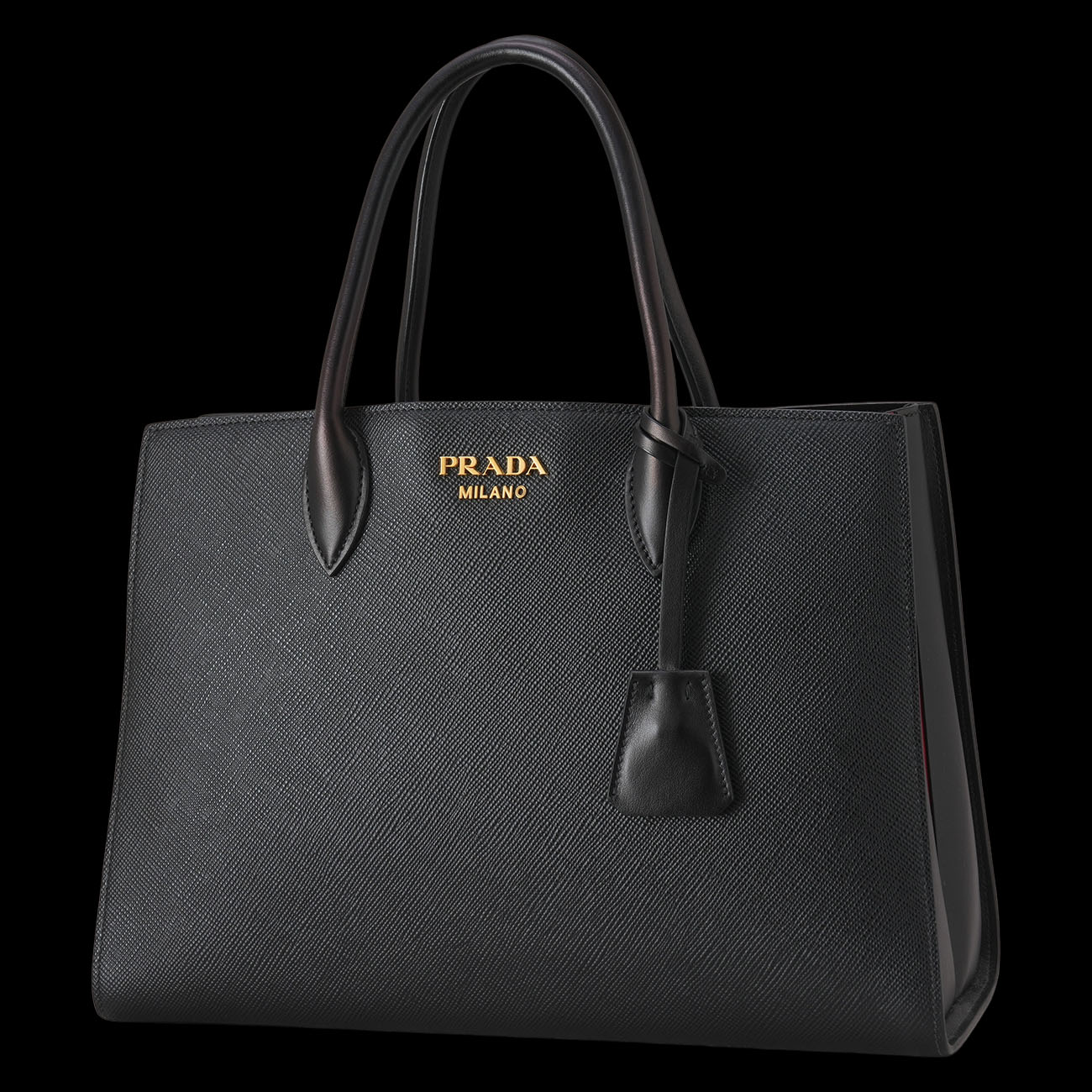 PRADA(USED)프라다 1BA153 사피아노 비블리오 토트 겸 숄더백