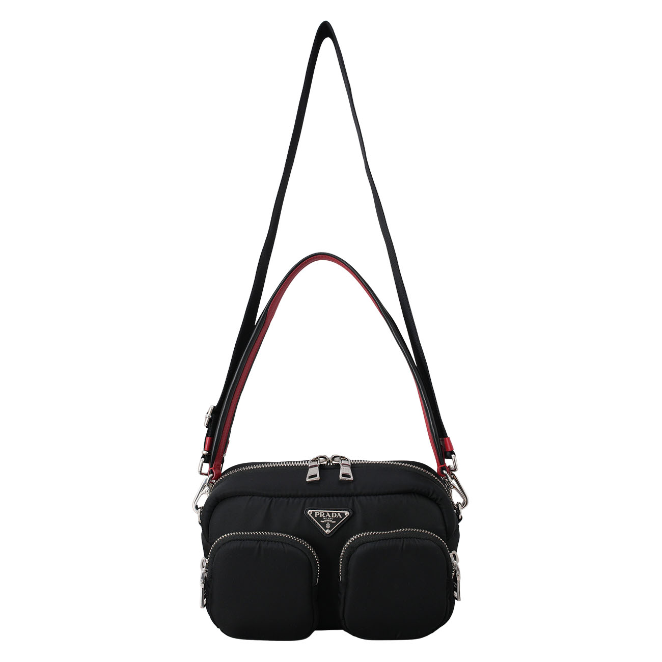 PRADA(USED)프라다 나일론 투포켓 크로스백