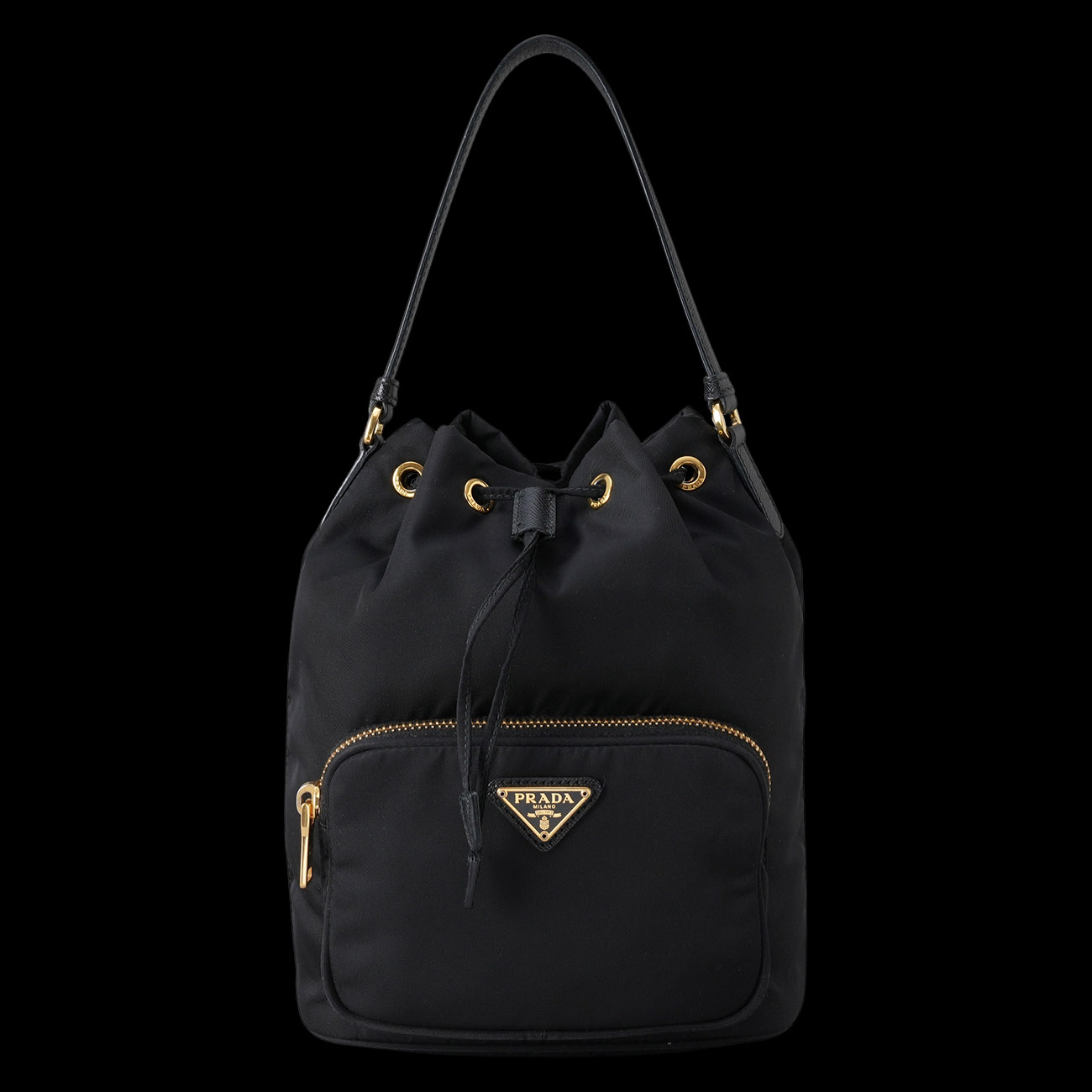 PRADA(USED)프라다 1BH038 나일론 버킷백