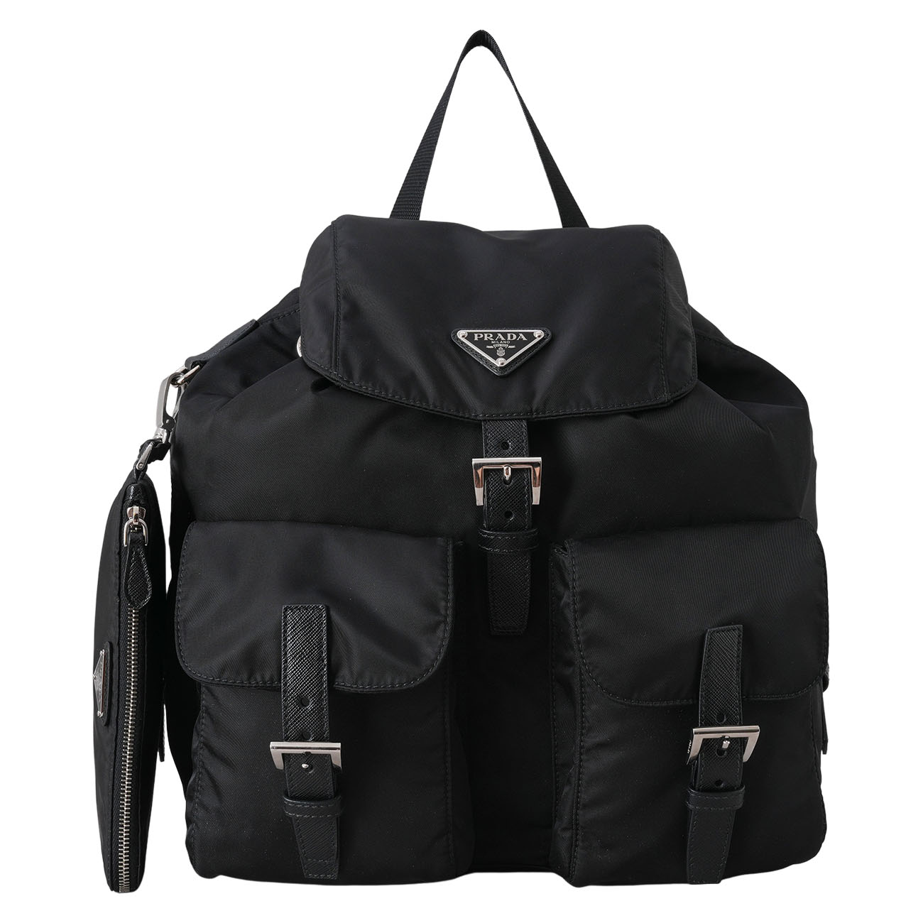 PRADA(USED)프라다 리나일론 투포켓 백팩