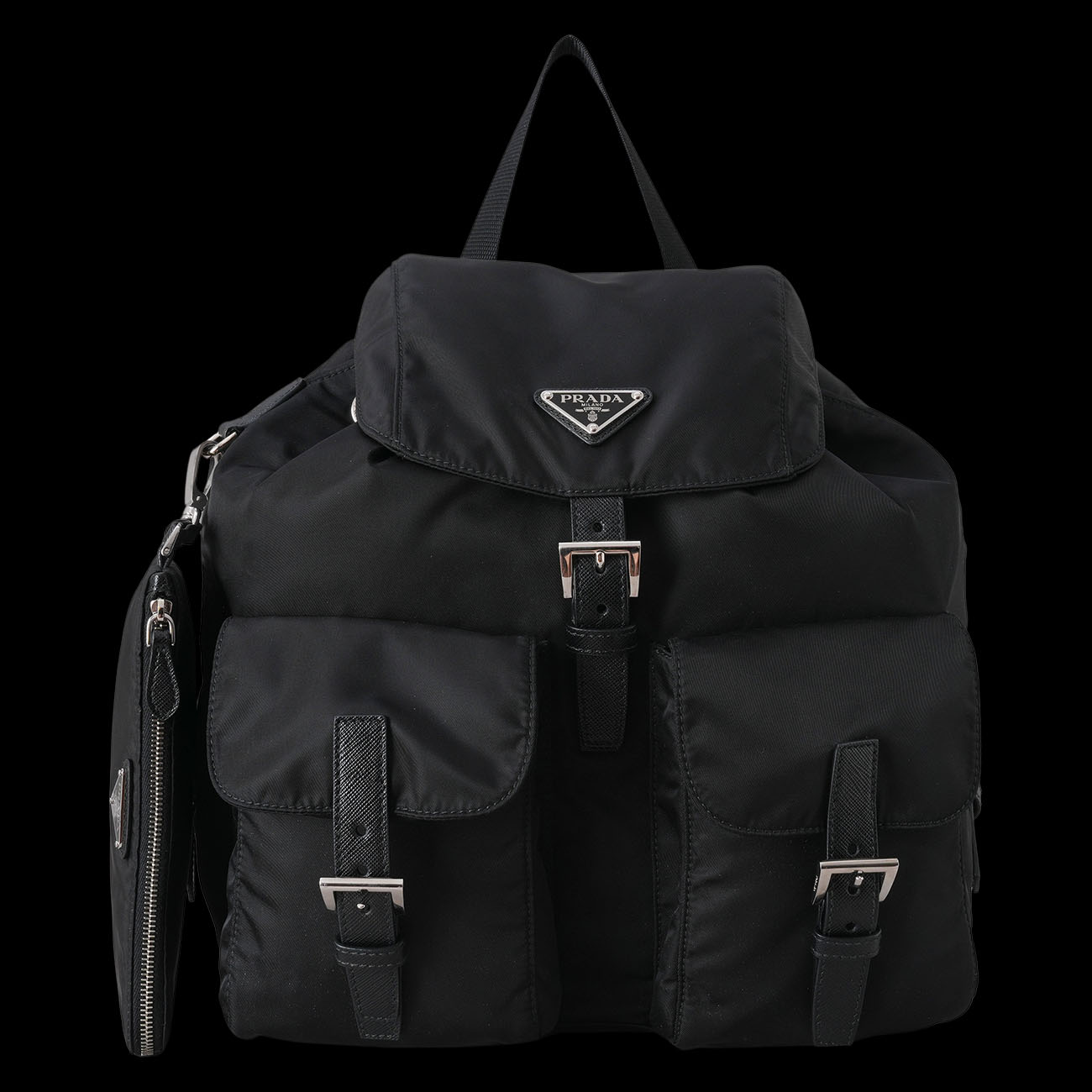PRADA(USED)프라다 리나일론 투포켓 백팩