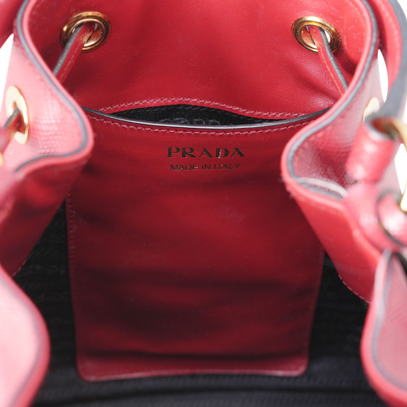 PRADA(USED)프라다 1BE032 사피아노 버킷백