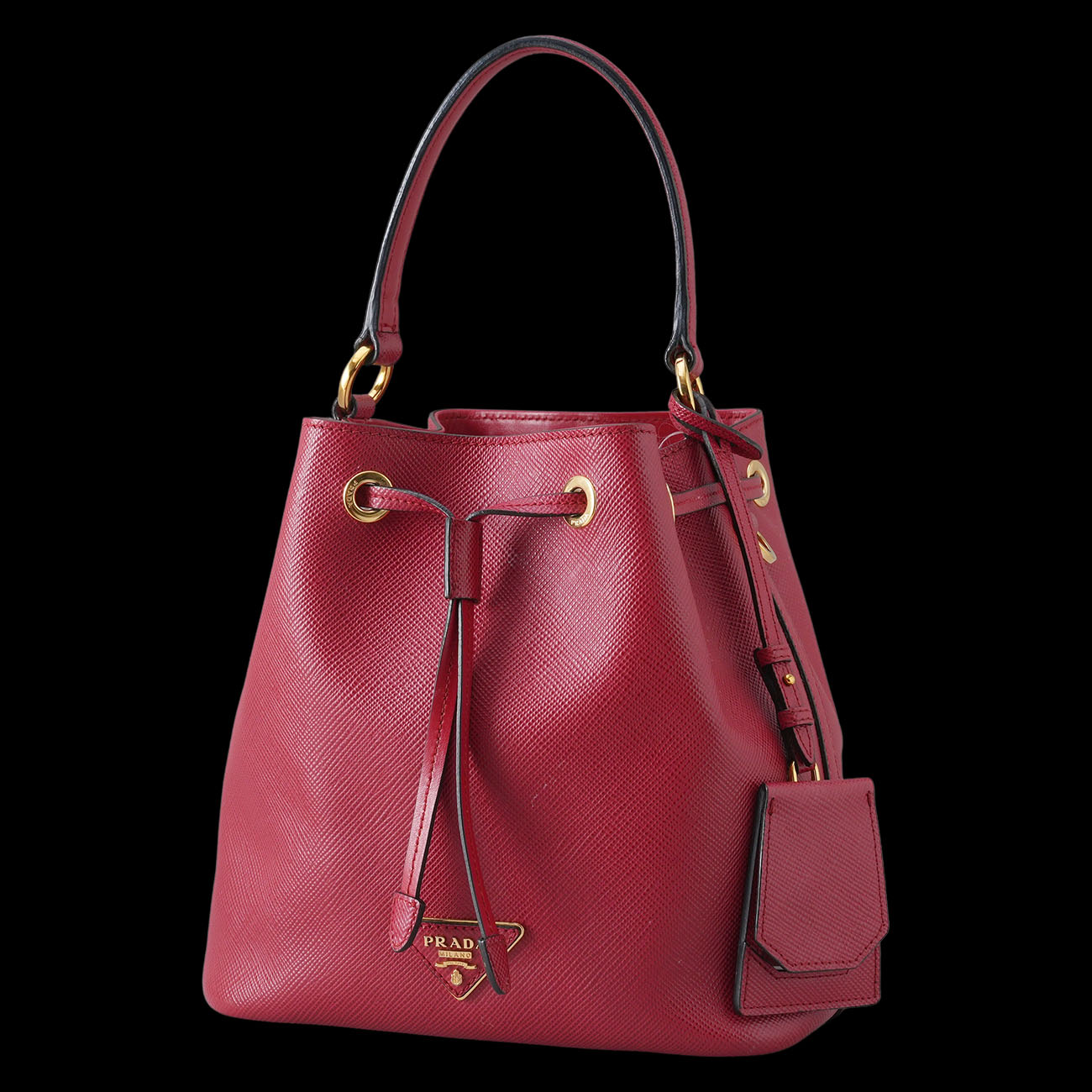 PRADA(USED)프라다 1BE032 사피아노 버킷백