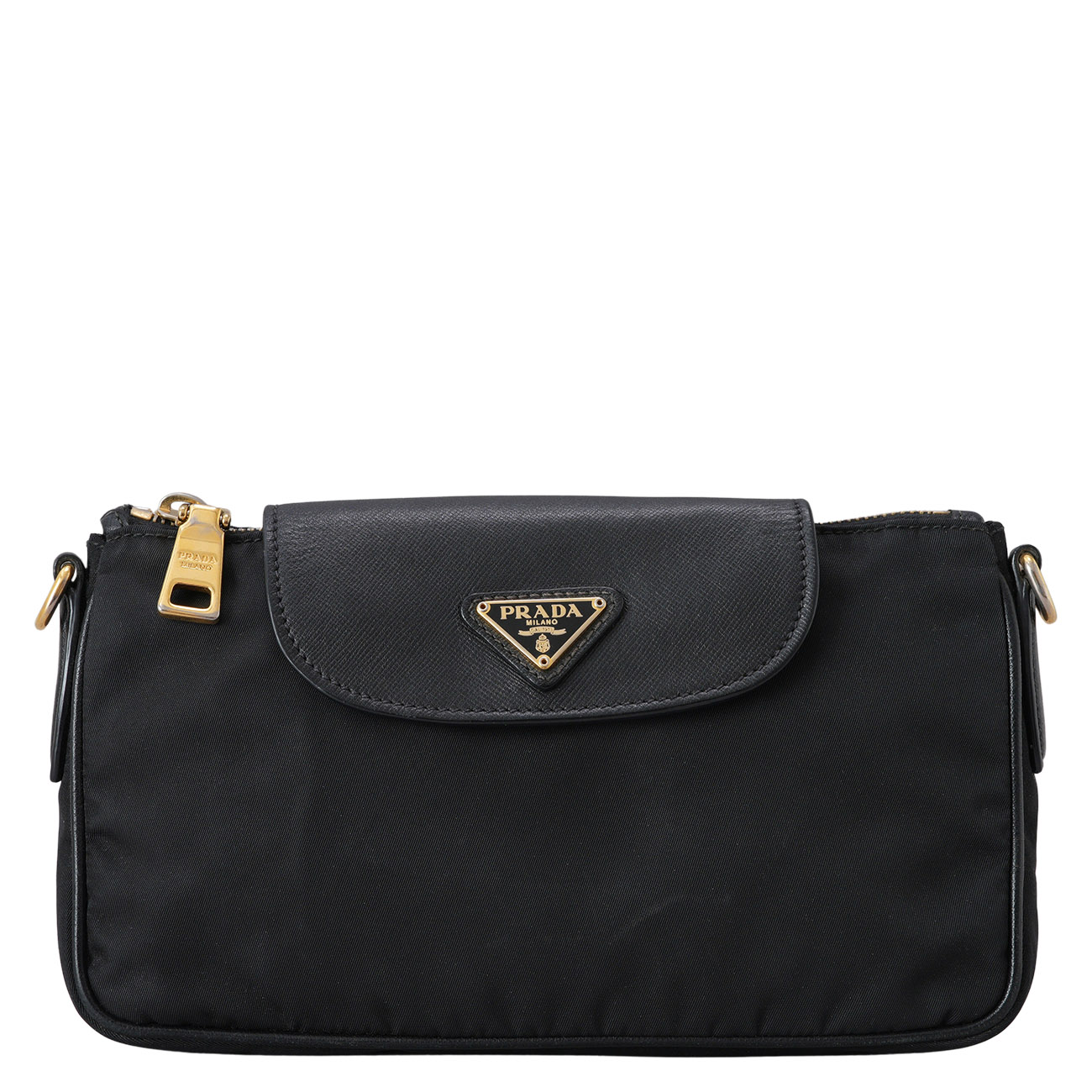PRADA(USED)프라다 삼각로고 리나일론 체인 숄더백