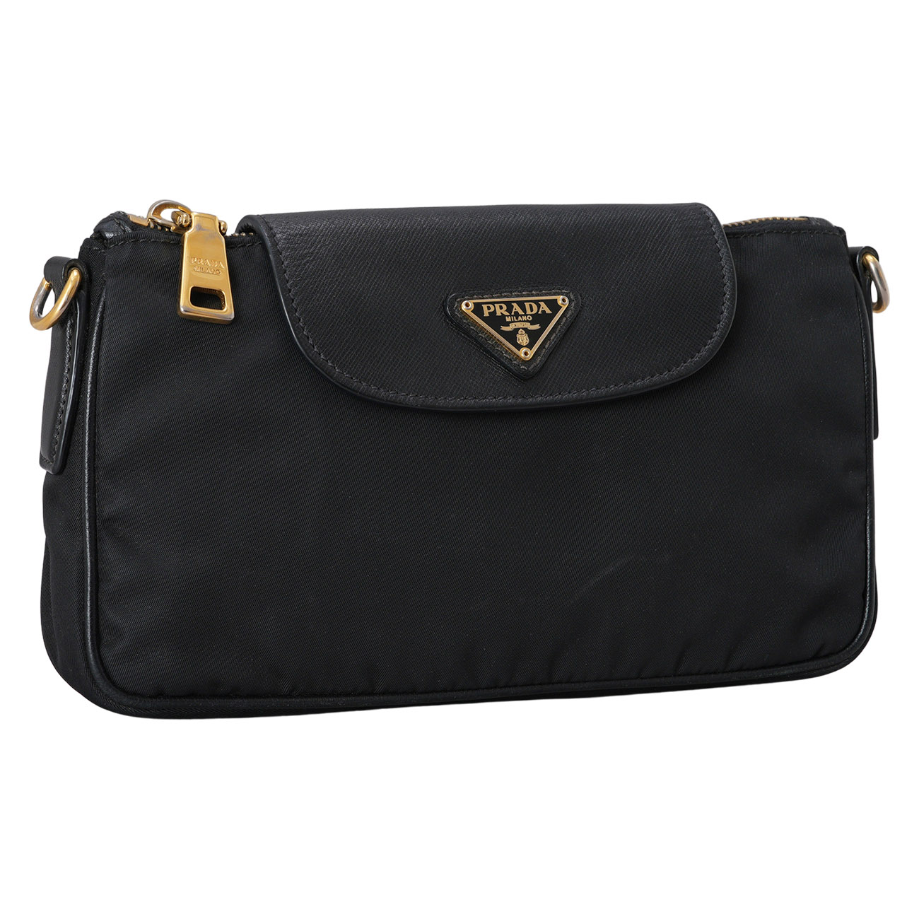 PRADA(USED)프라다 삼각로고 리나일론 체인 숄더백