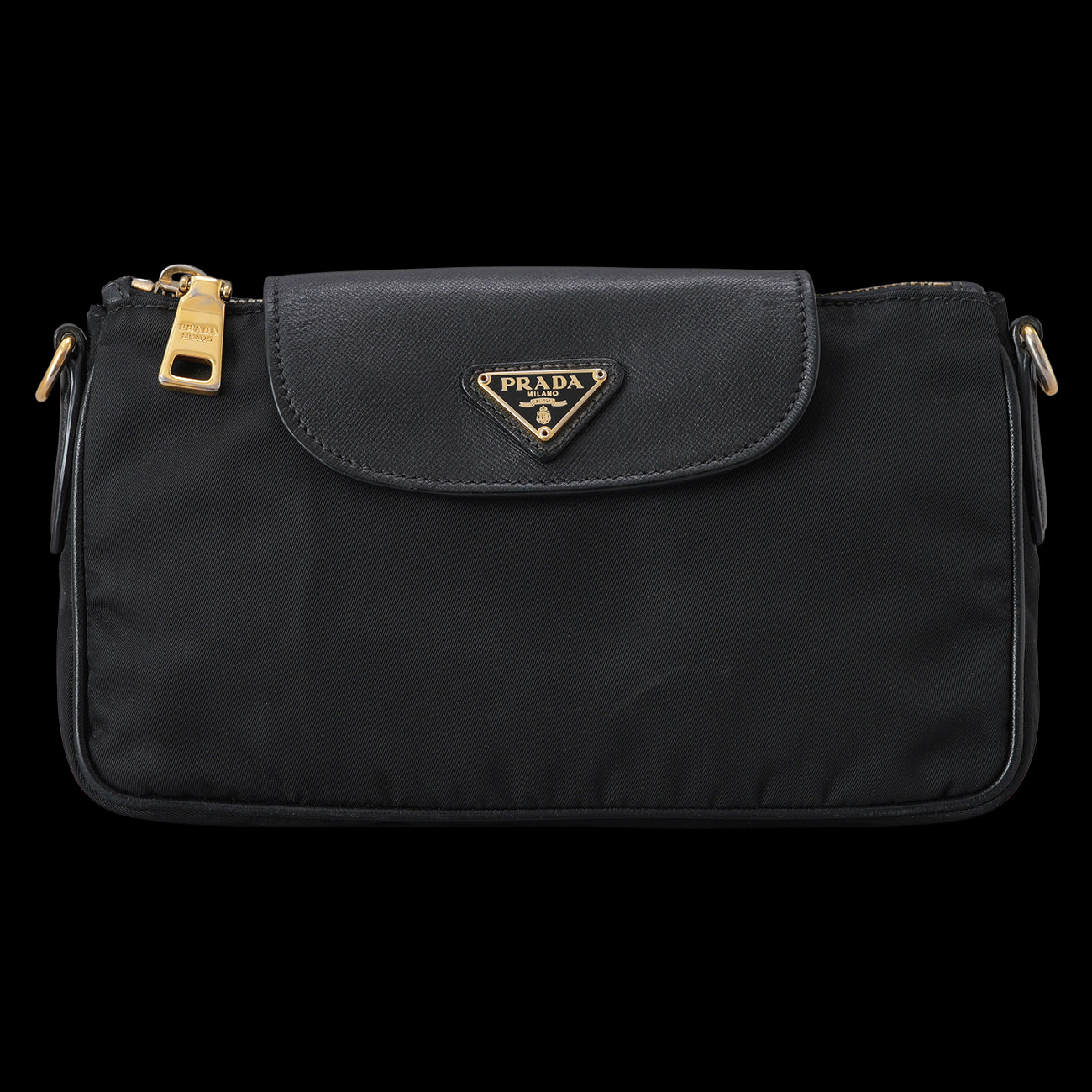 PRADA(USED)프라다 삼각로고 리나일론 체인 숄더백