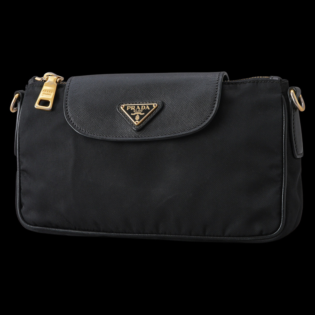 PRADA(USED)프라다 삼각로고 리나일론 체인 숄더백