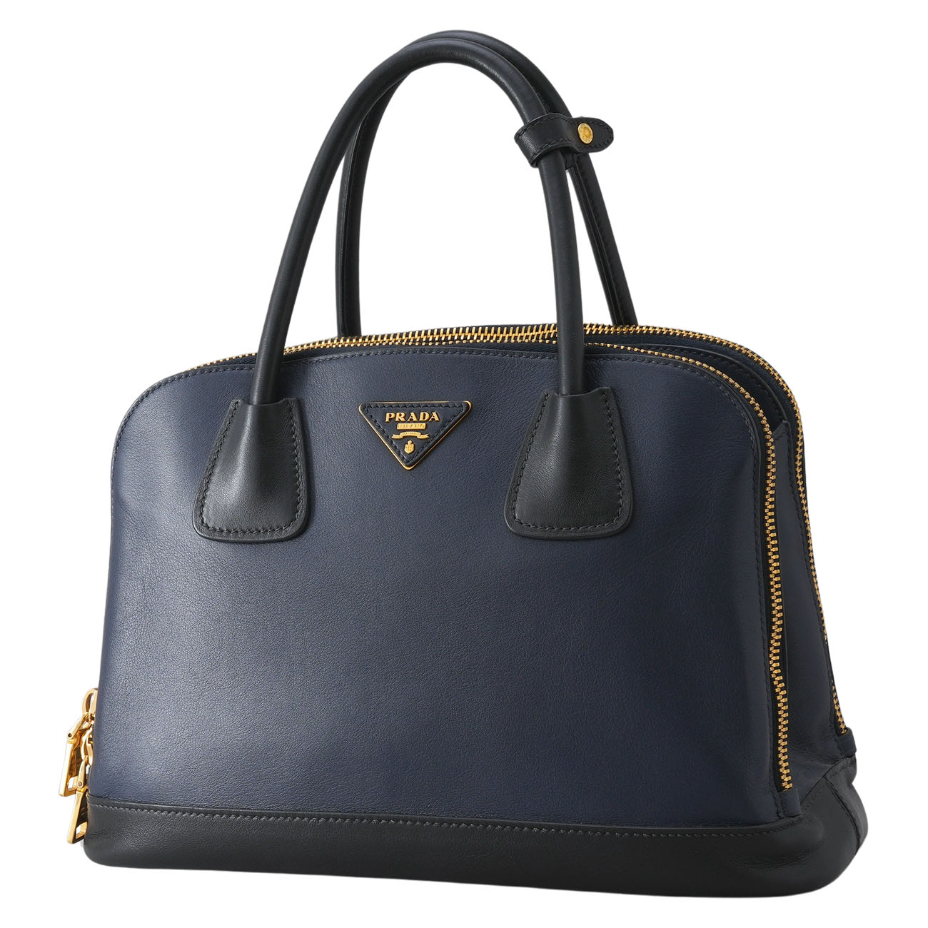 PRADA(USED)프라다 삼각로고 레더 토트 겸 숄더백