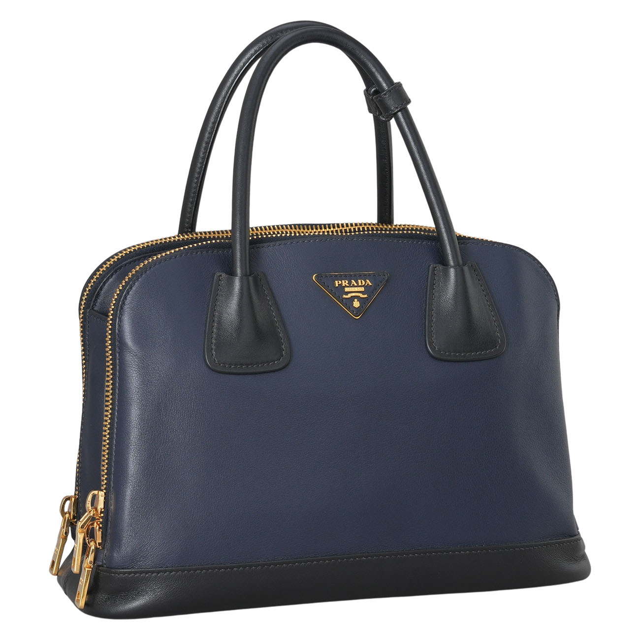 PRADA(USED)프라다 삼각로고 레더 토트 겸 숄더백
